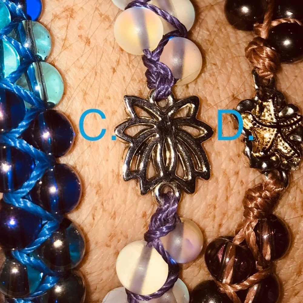 C: Mermaid Glass Shamballa Bracelet